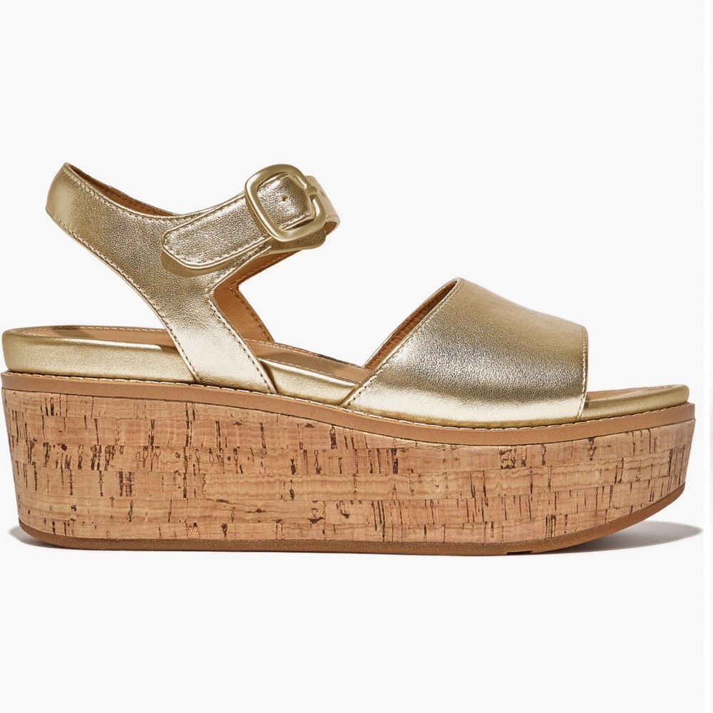 FitFlop Eloise Platform Sandal Gold